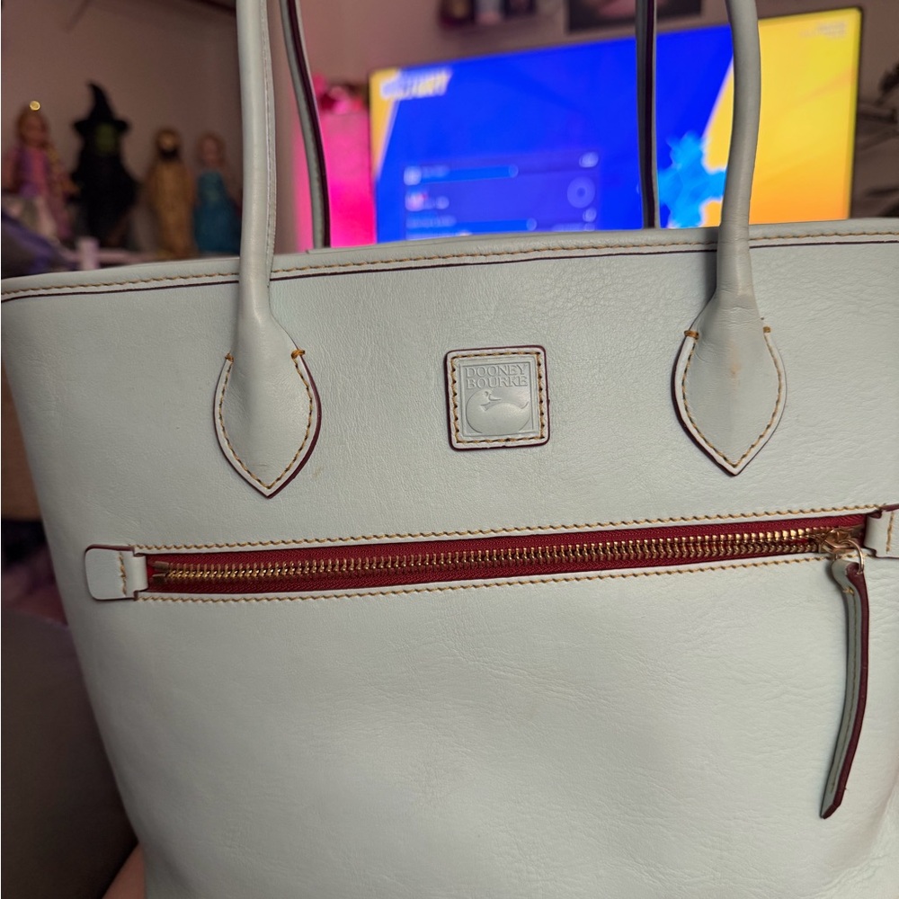 Dooney & Bourke pale blue Florentine tote
